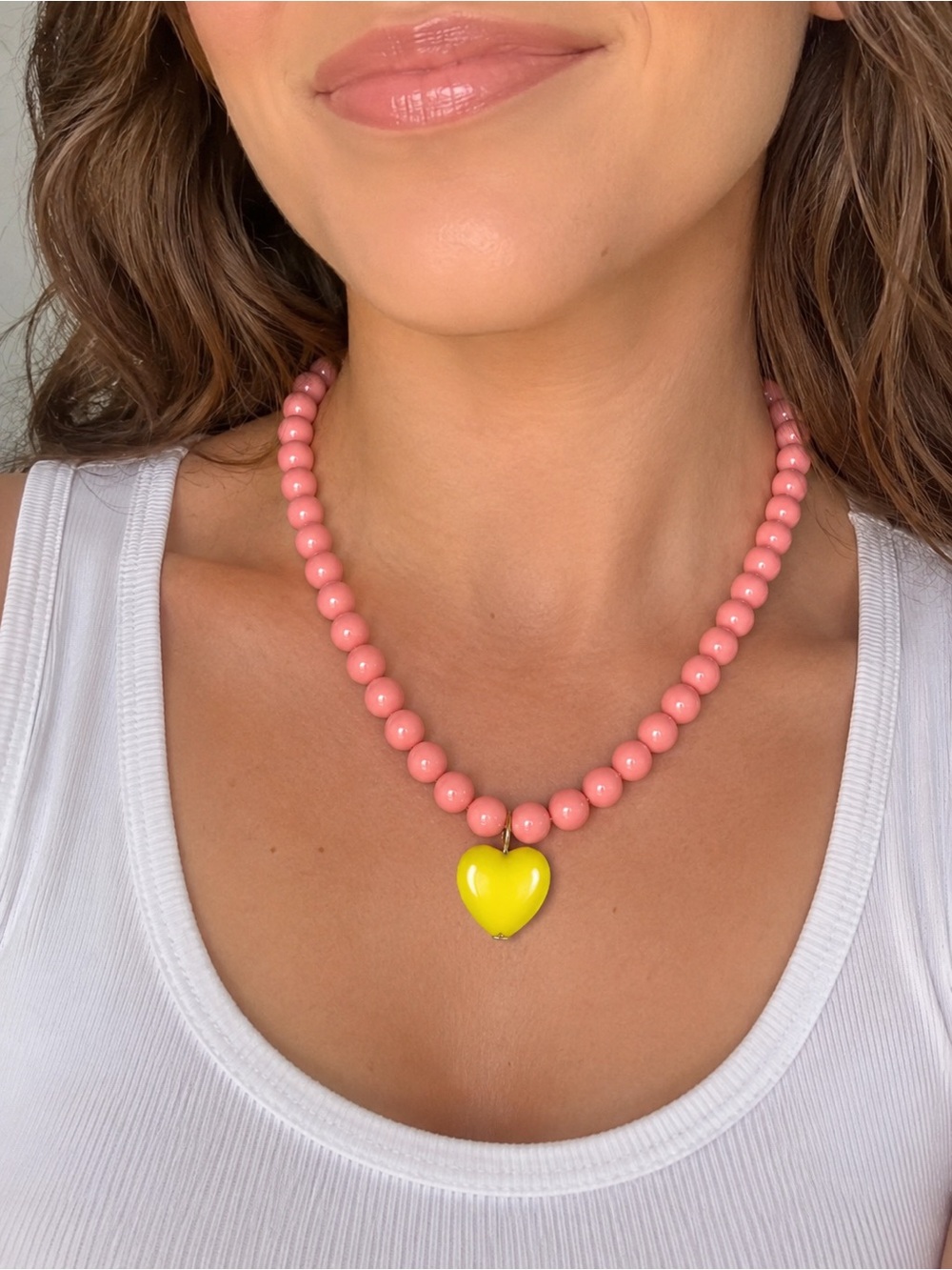 NWT ❤️ Boutique - Summer Boho Beaded Heart Necklace